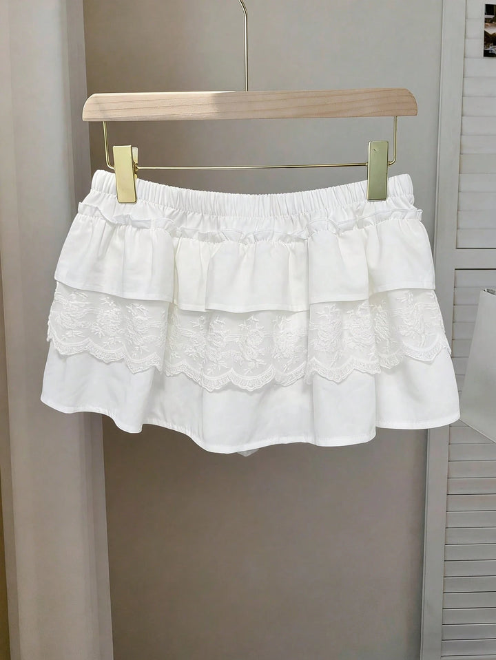 Fustă pantalon SHEIN, alb