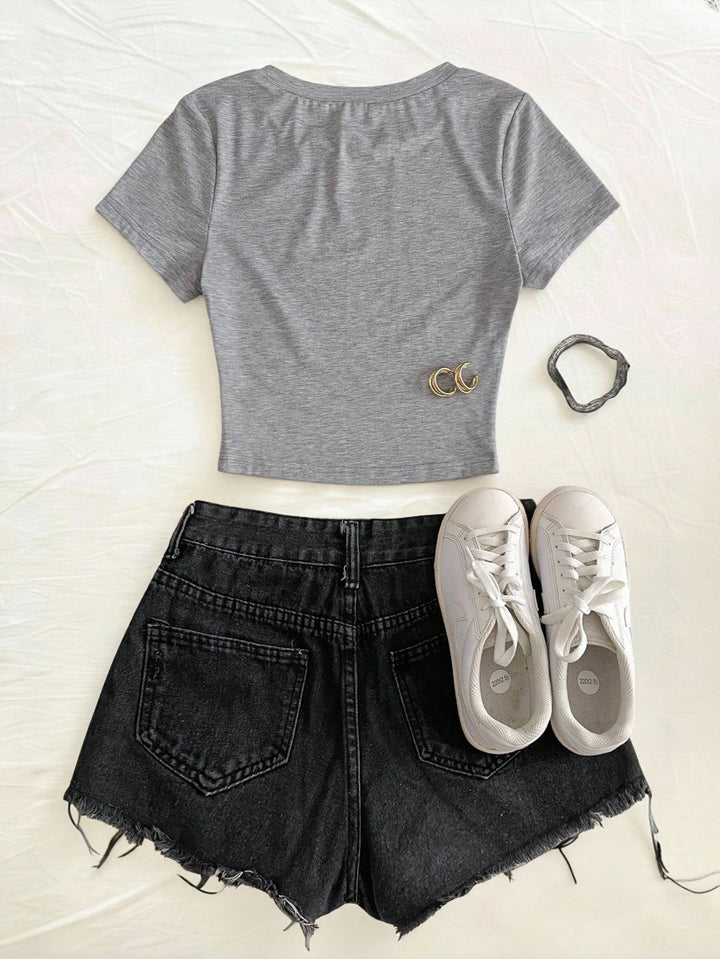 Tricou SHEIN, gri