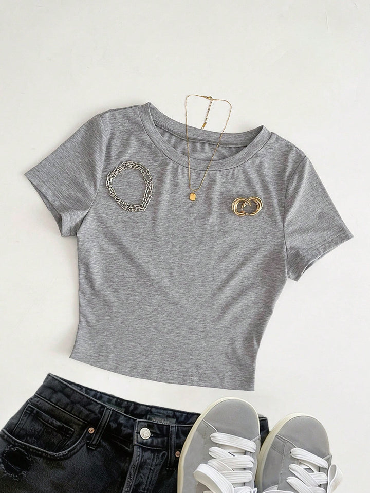 Tricou SHEIN, gri