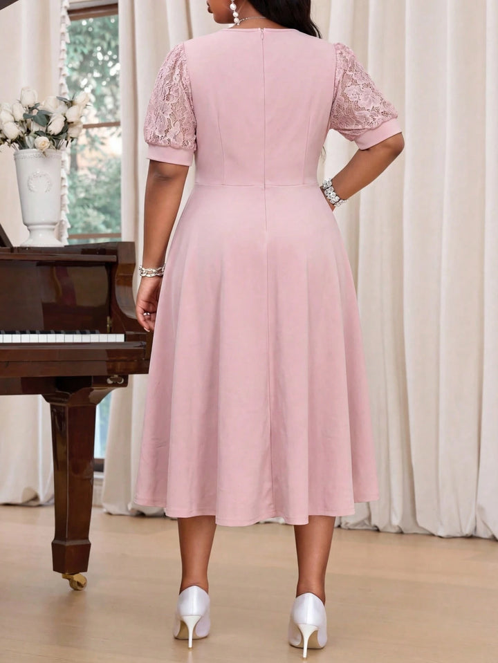 Rochie midi SHEIN, roz
