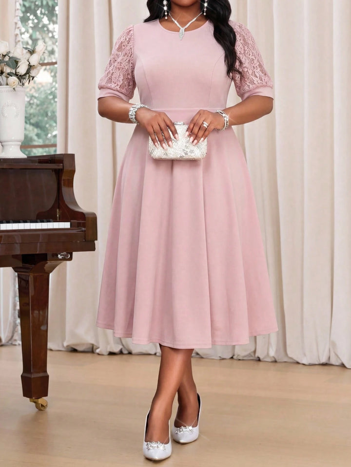 Rochie midi SHEIN, roz