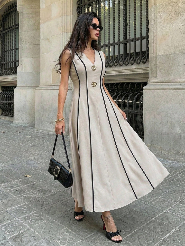 Rochie maxi SHEIN, kaki