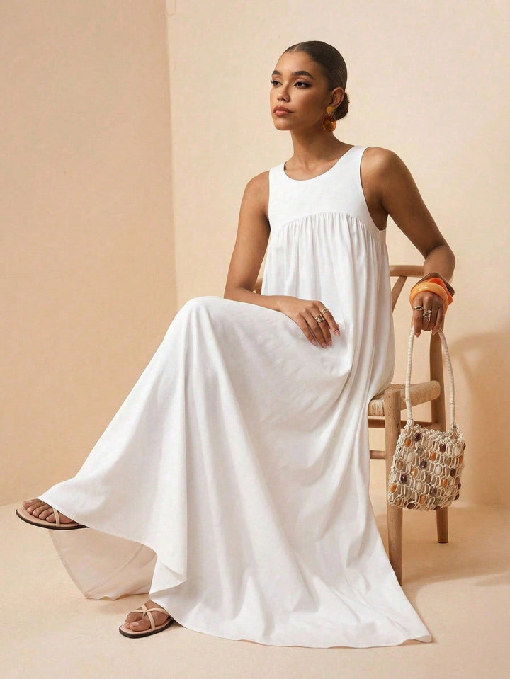 Rochie maxi SHEIN, alb