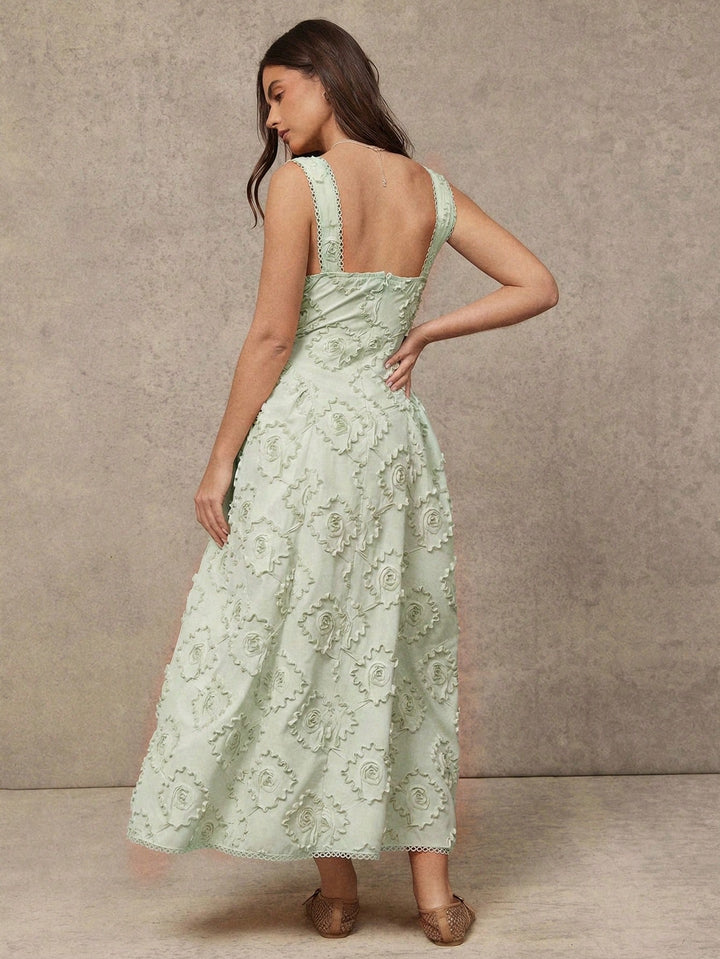 Rochie midi SHEIN, verde