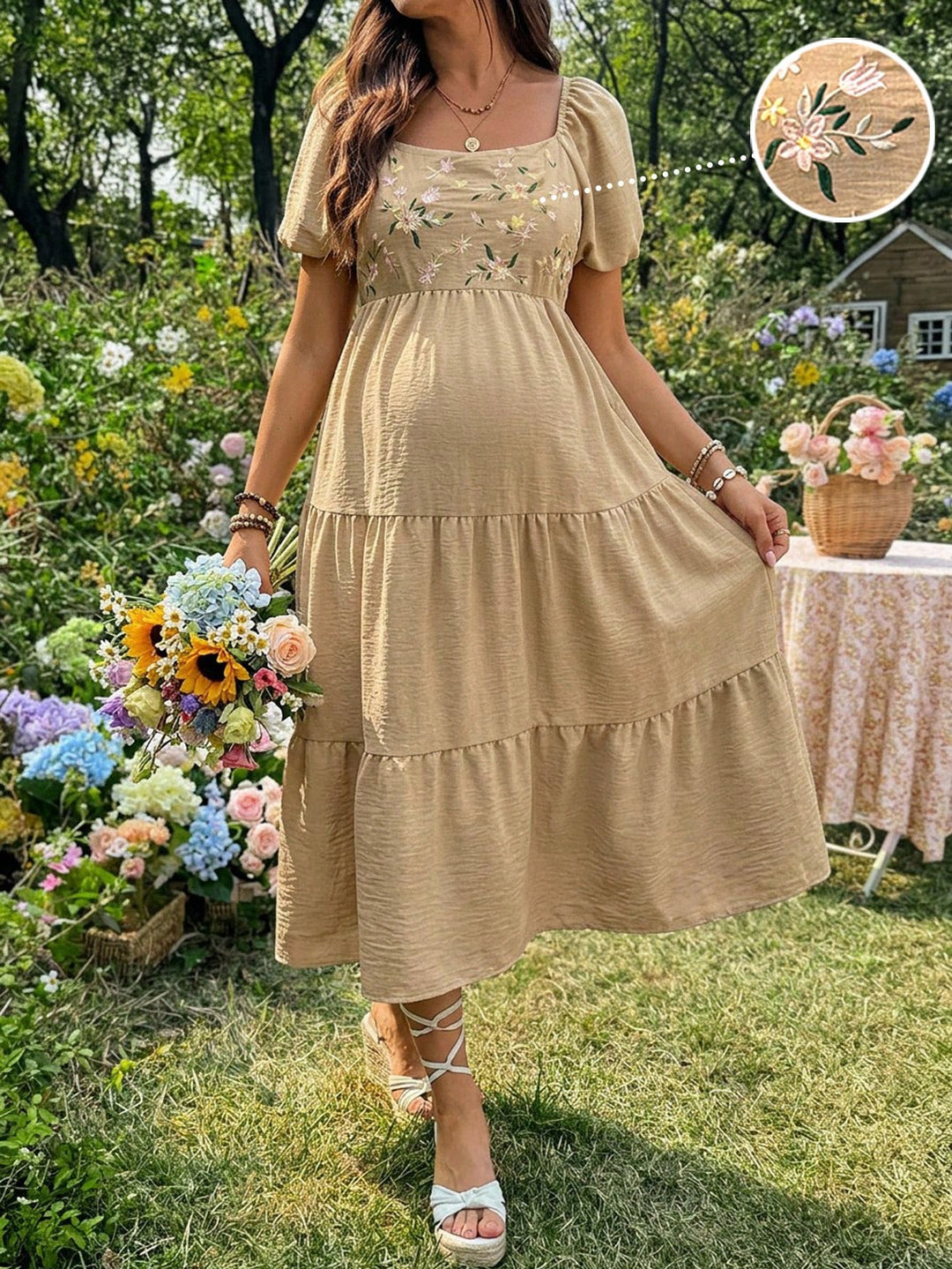 Rochie SHEIN, kaki