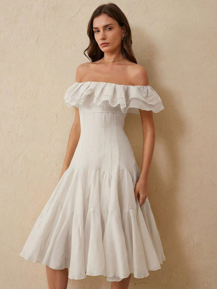 Rochie maxi SHEIN, bej