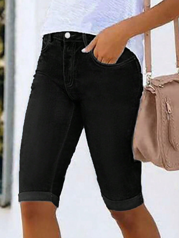 Pantaloni scurți SHEIN, negru