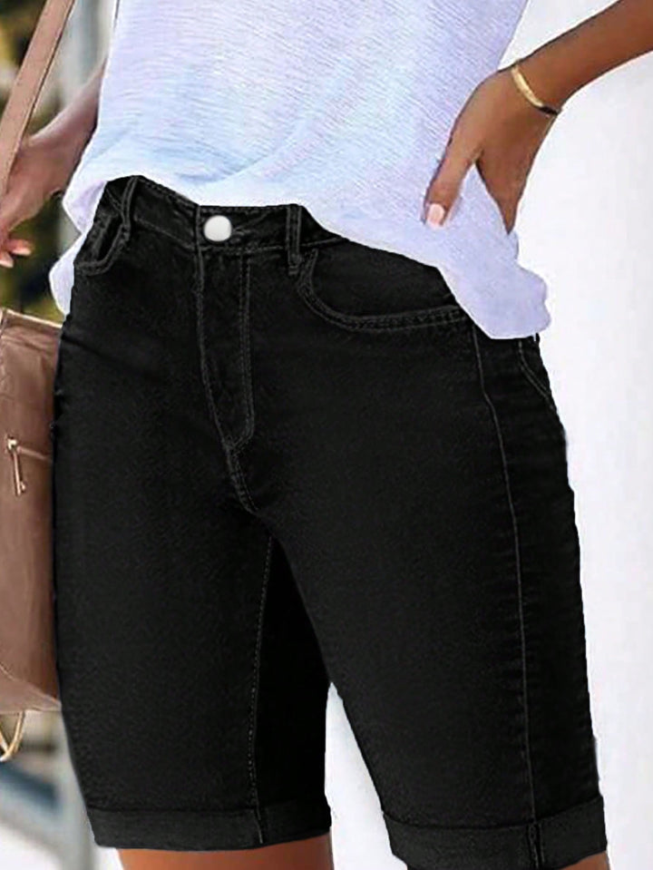 Pantaloni scurți SHEIN, negru