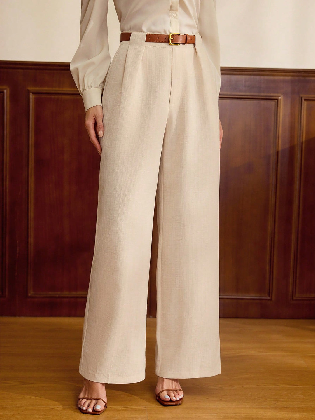 Pantaloni SHEIN,bej
