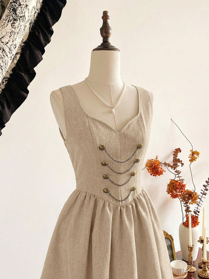 Rochie maxi SHEIN, bej