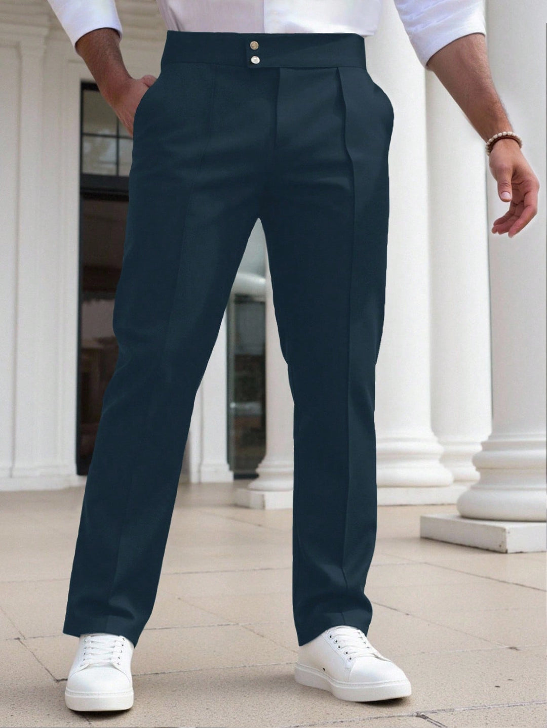 Pantaloni SHEIN, albastru