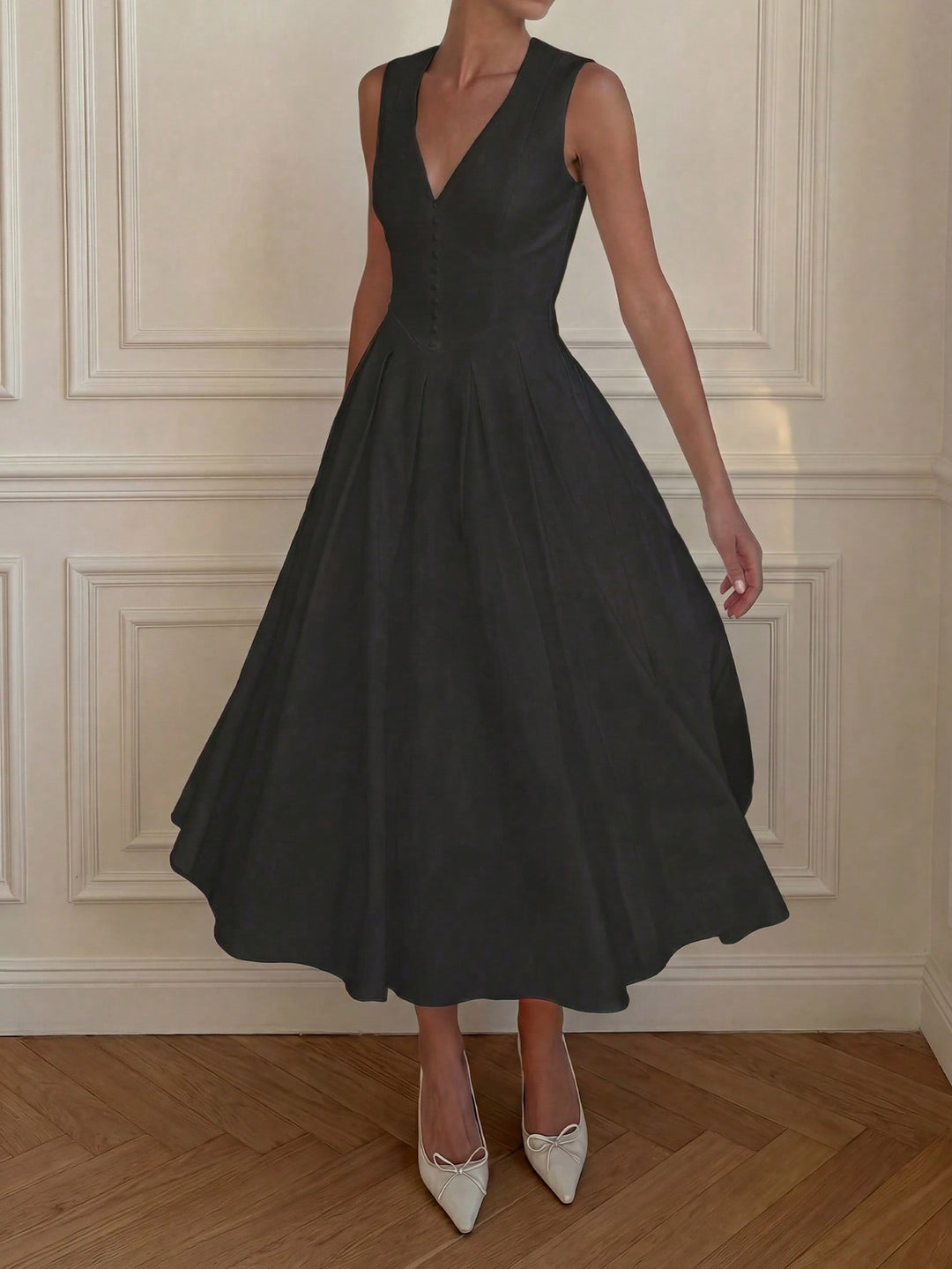 Rochie midi SHEIN, negru