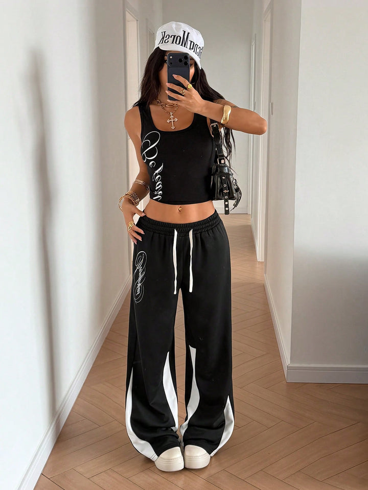 Pantaloni SHEIN, negru