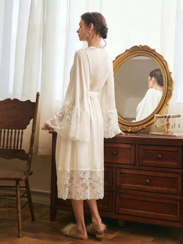 Rochie de noapte SHEIN, crem