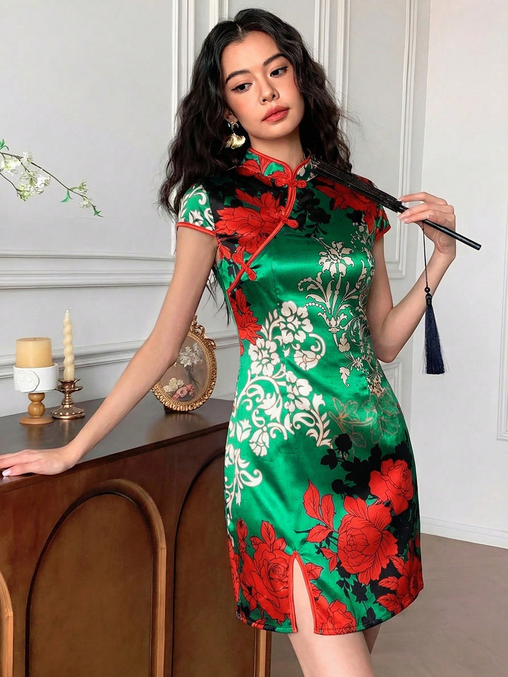 Rochie mini SHEIN, verde
