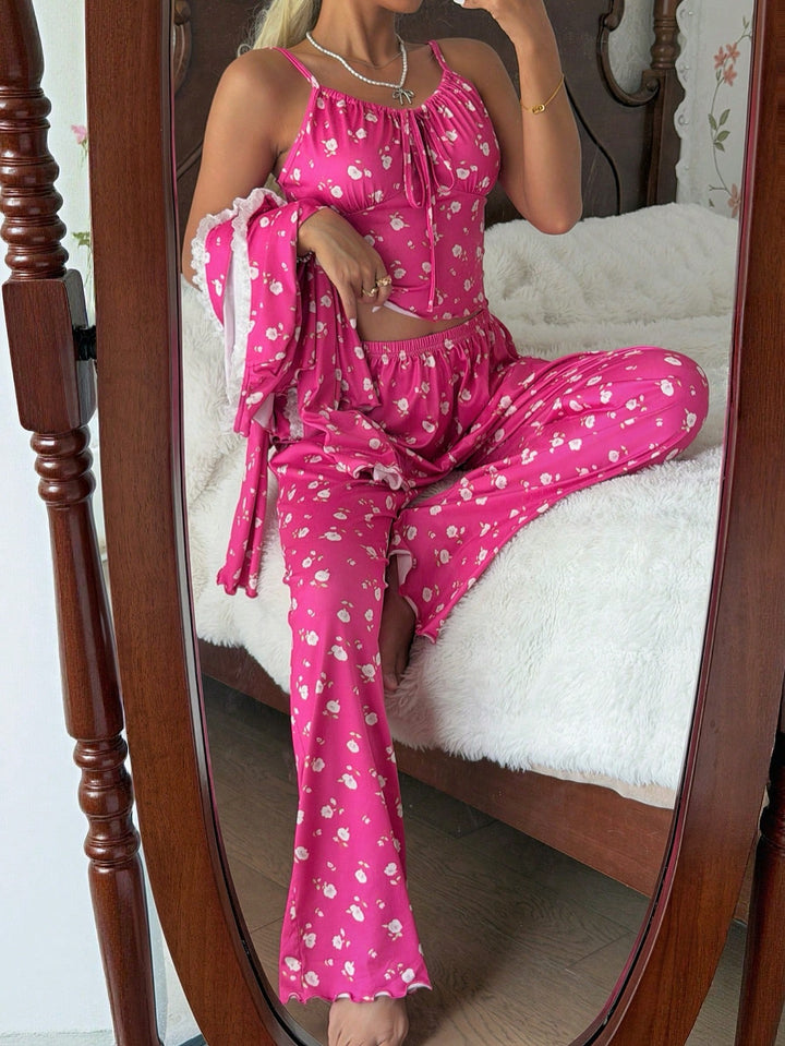Compleu pijamale SHEIN, roz