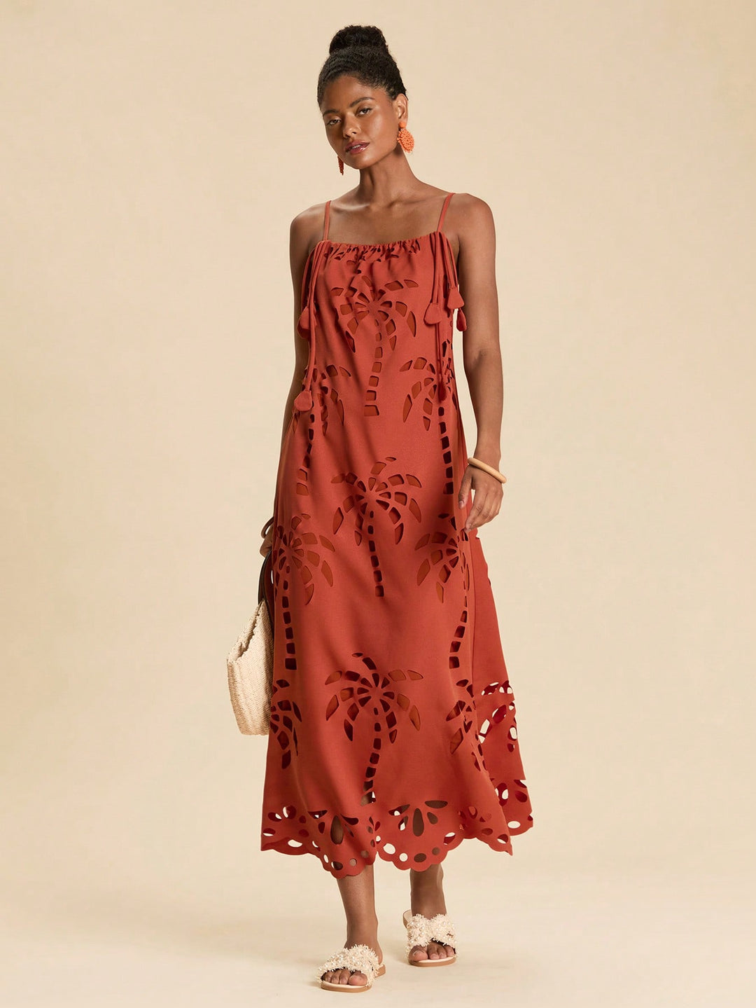 Rochie maxi SHEIN, maro