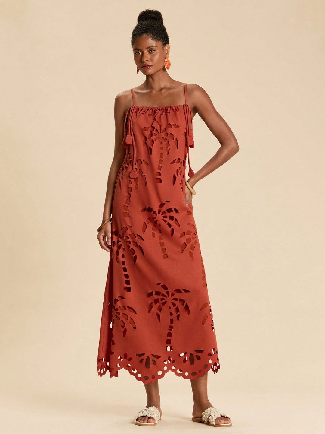 Rochie maxi SHEIN, maro