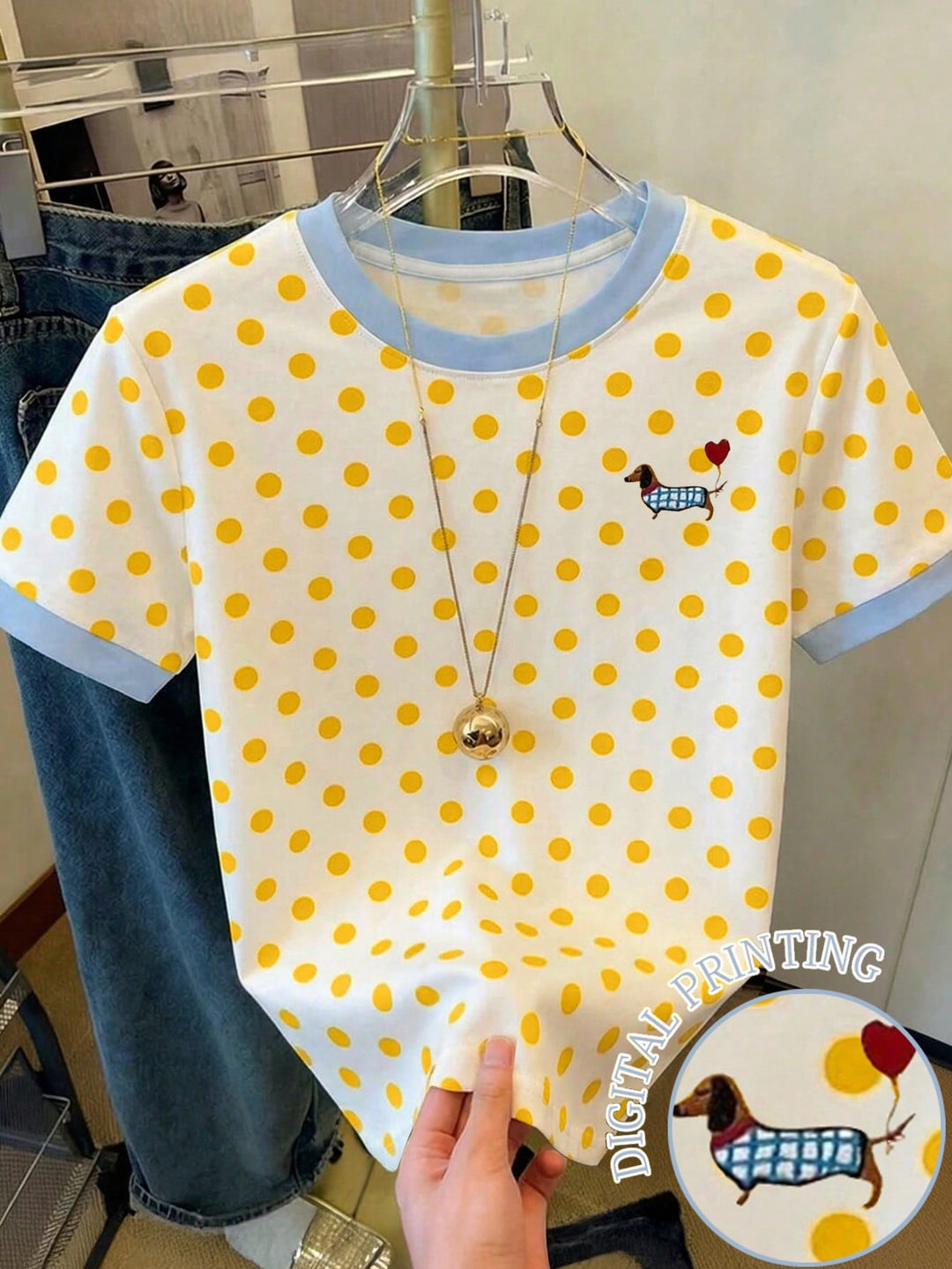 Tricou SHEIN, galben
