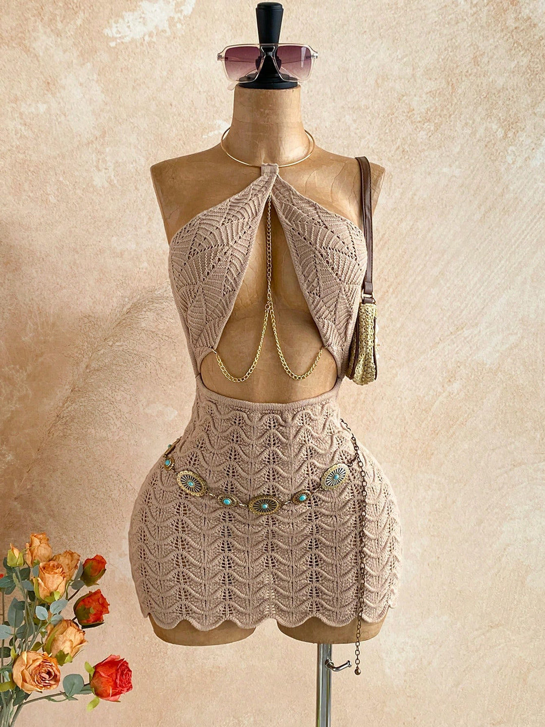 Rochie SHEIN, kaki