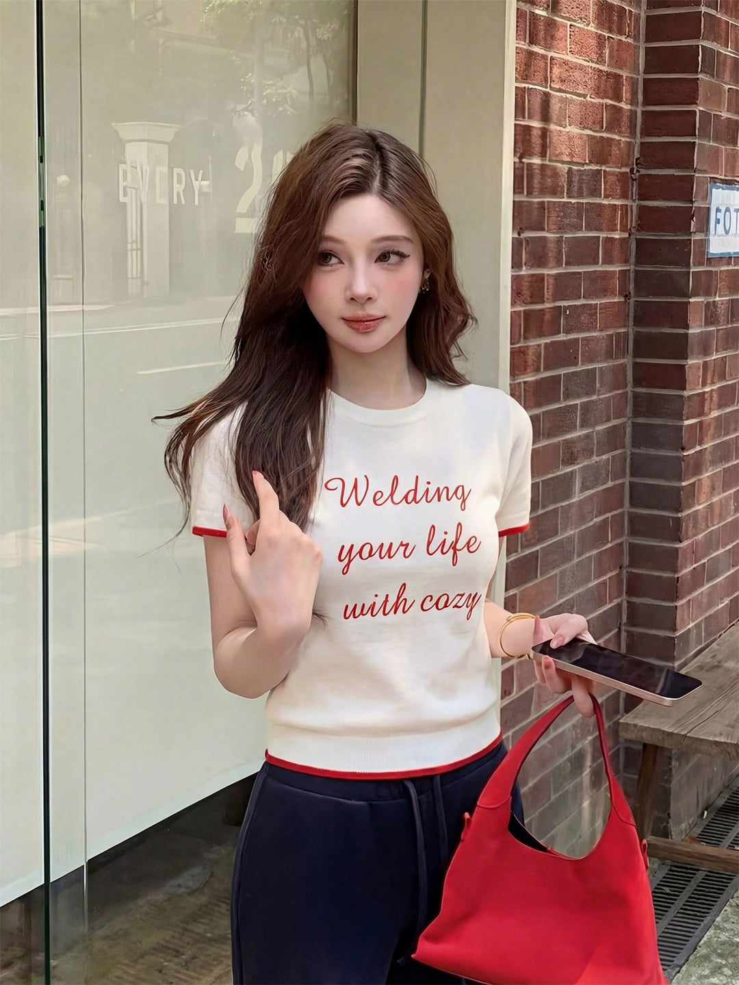 Tricou SHEIN, portocaliu