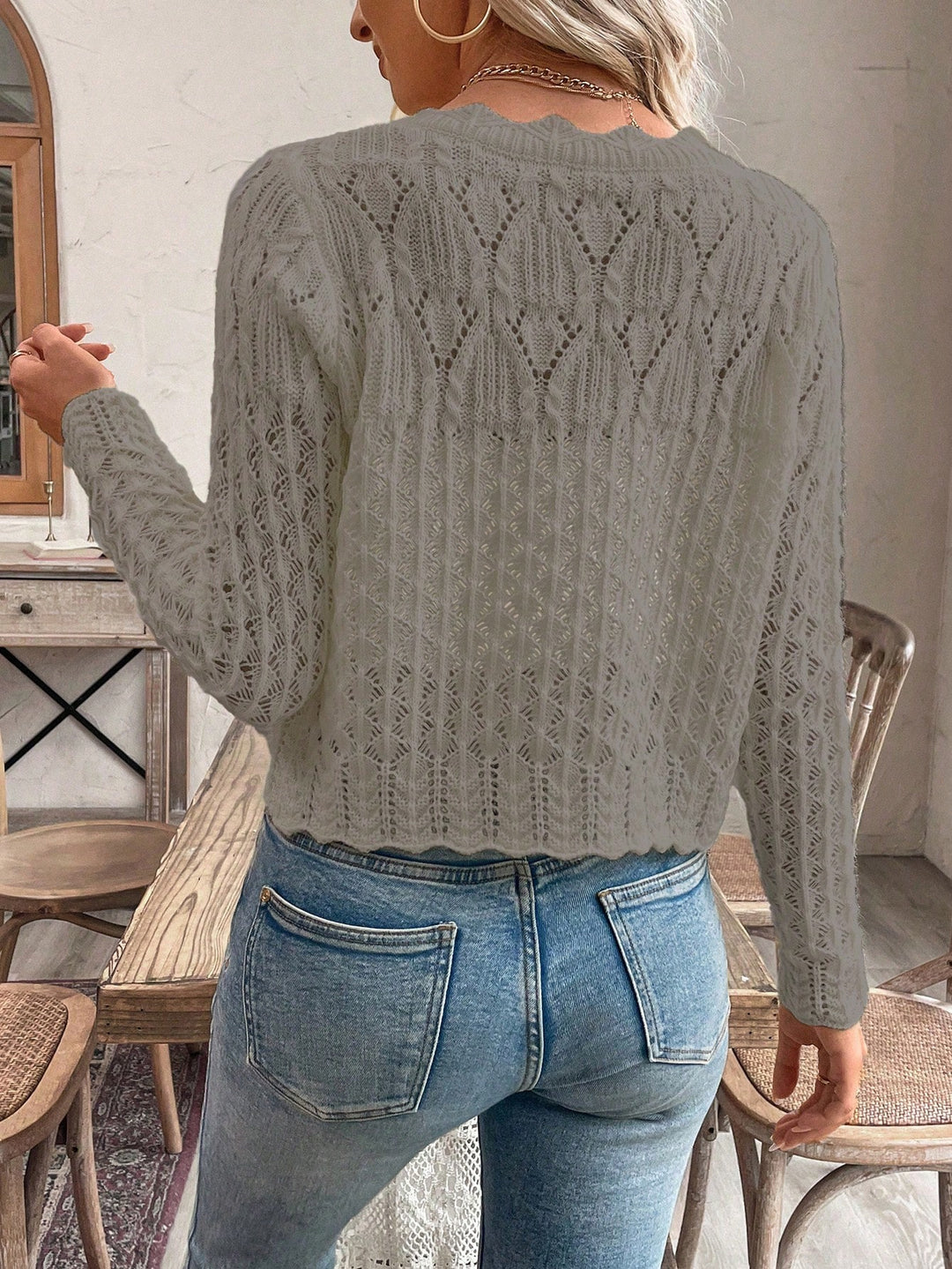 Cardigan SHEIN, maro