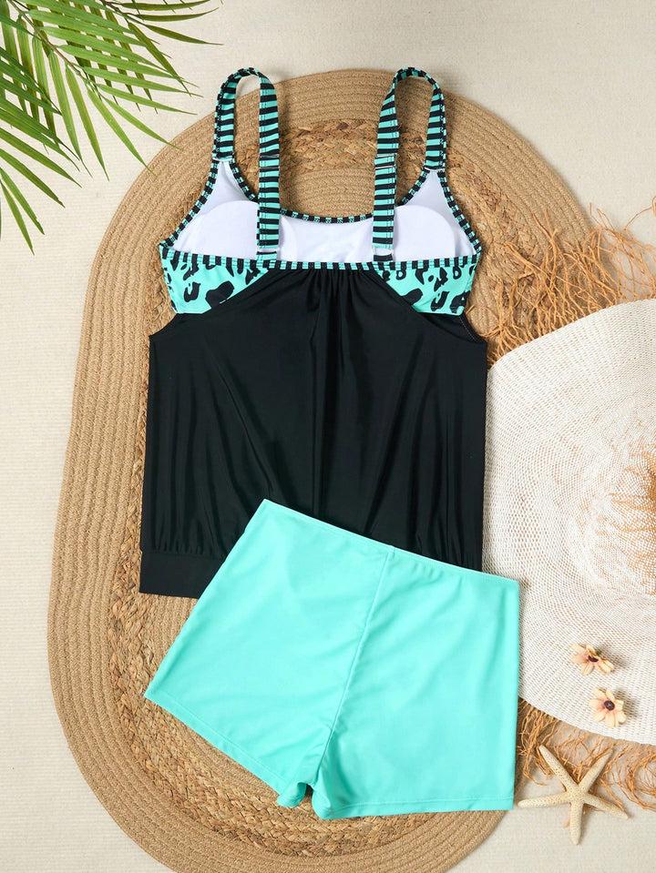 Costum de baie SHEIN, albastru
