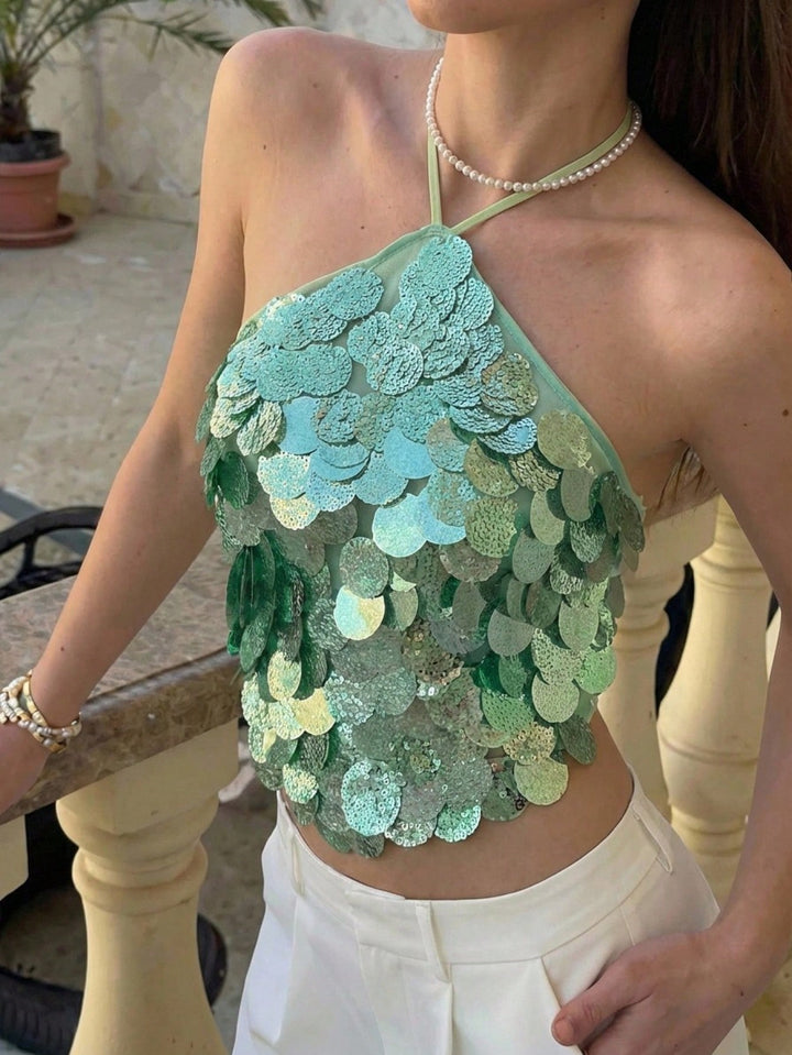 Top SHEIN, verde