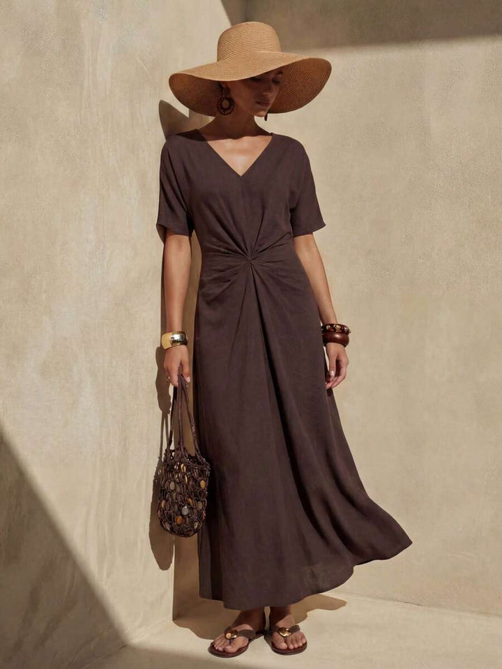 Rochie maxi SHEIN, maro