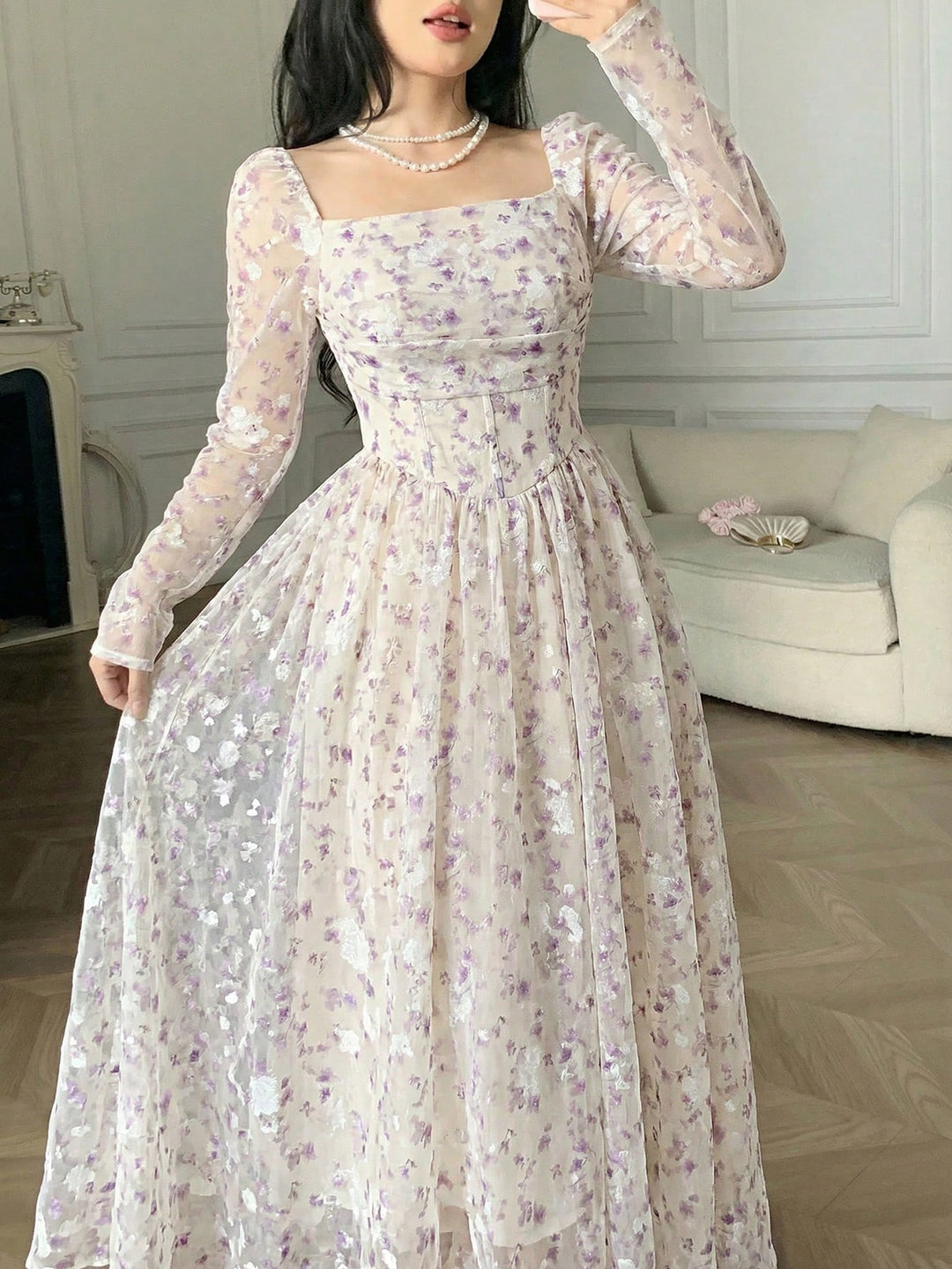 Rochie maxi SHEIN, mix culori