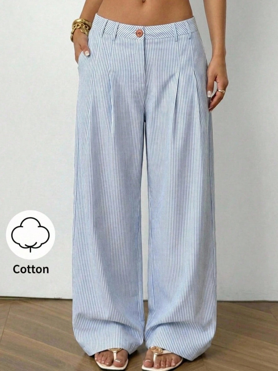 Pantaloni SHEIN, albastru