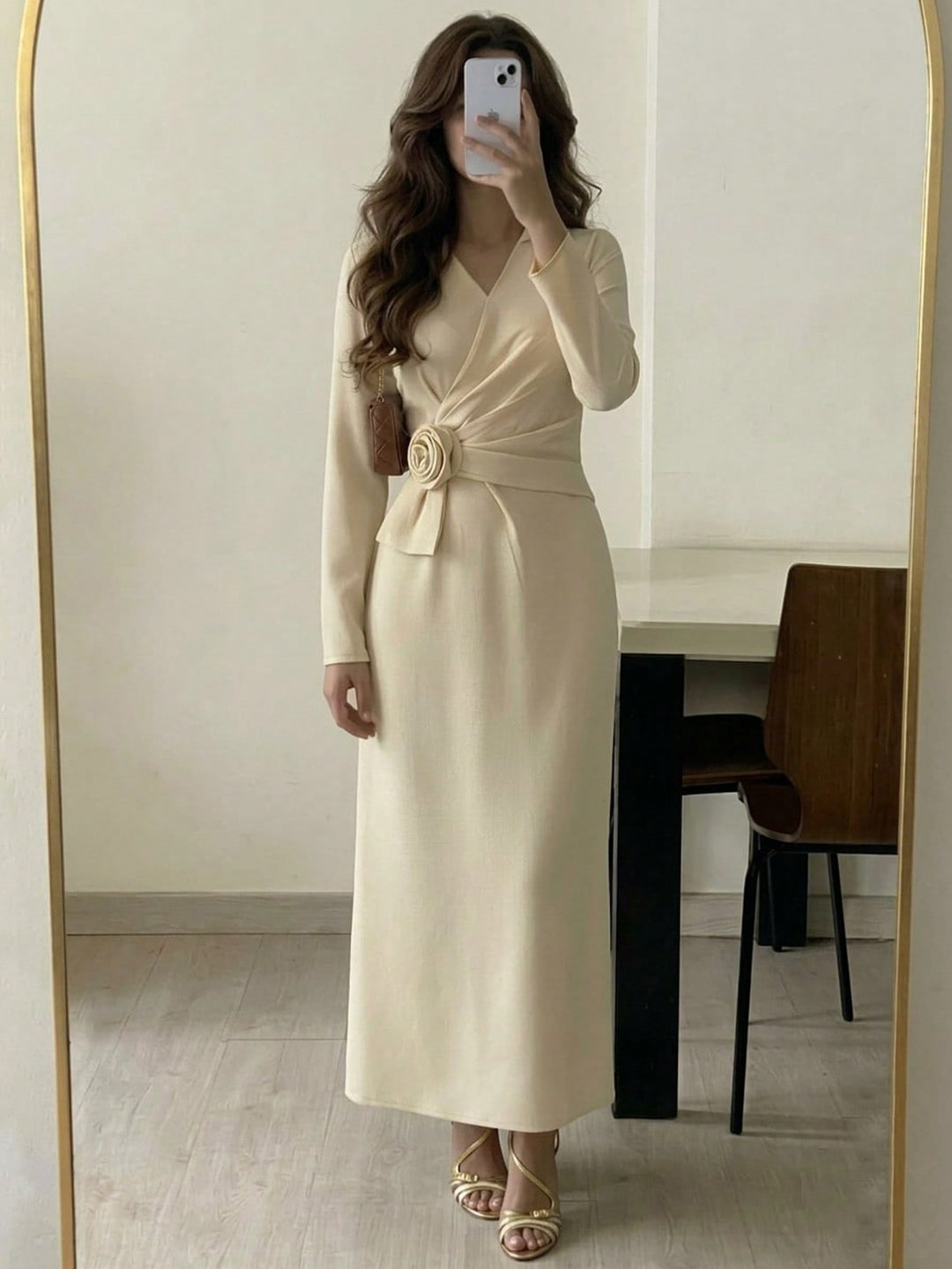 Rochie maxi SHEIN, portocaliu