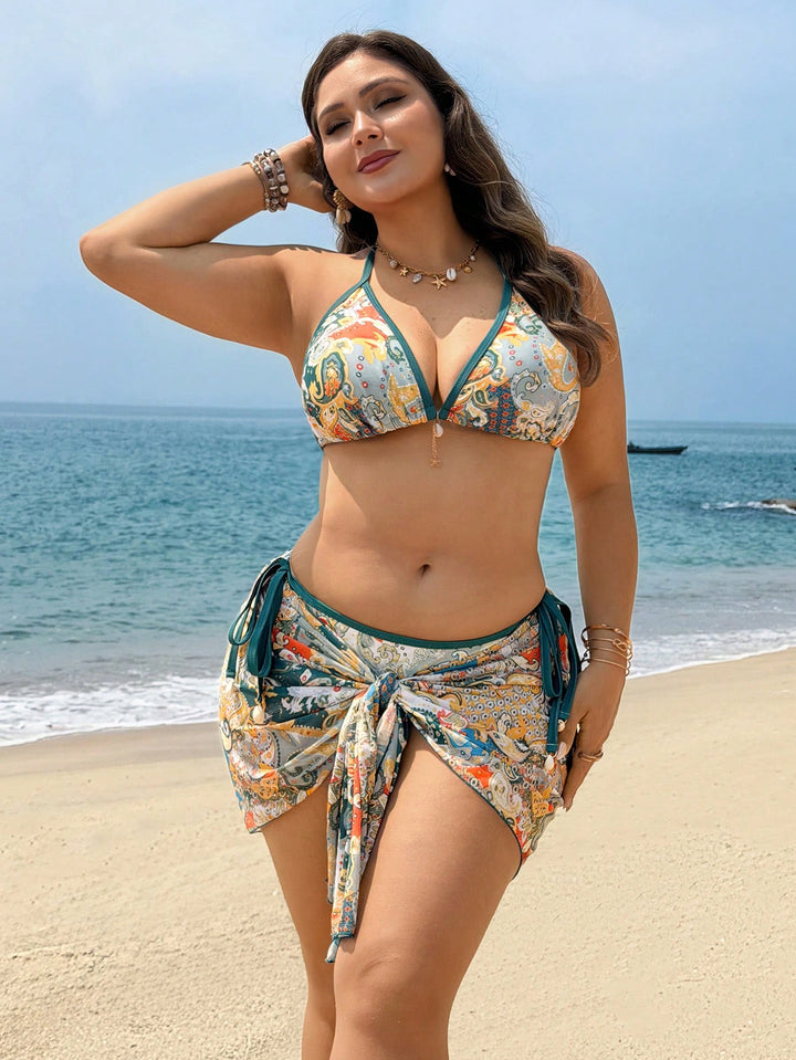 Set bikini de baie SHEIN, mix culori