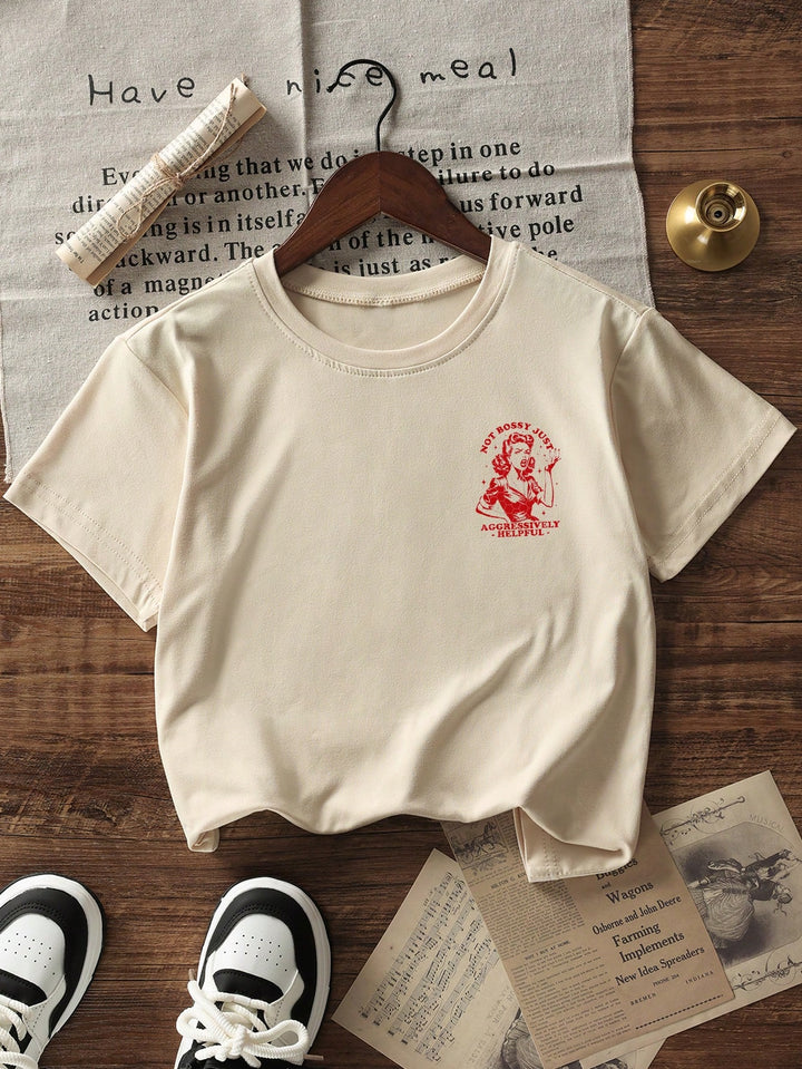 Tricou SHEIN, bej