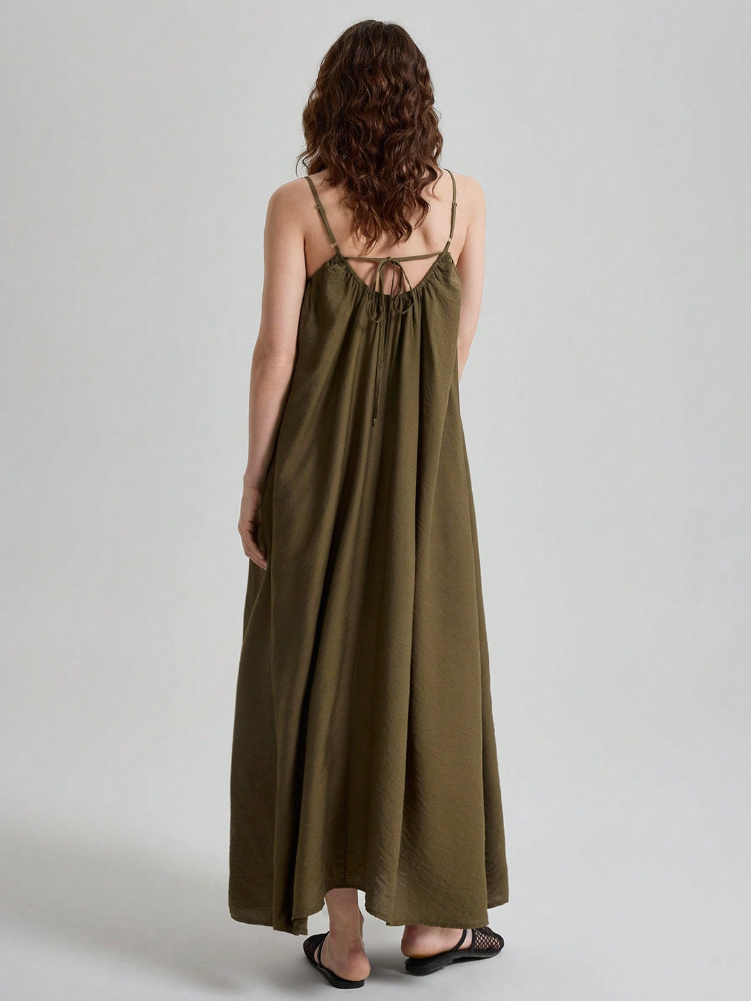 Rochie maxi SHEIN, kaki