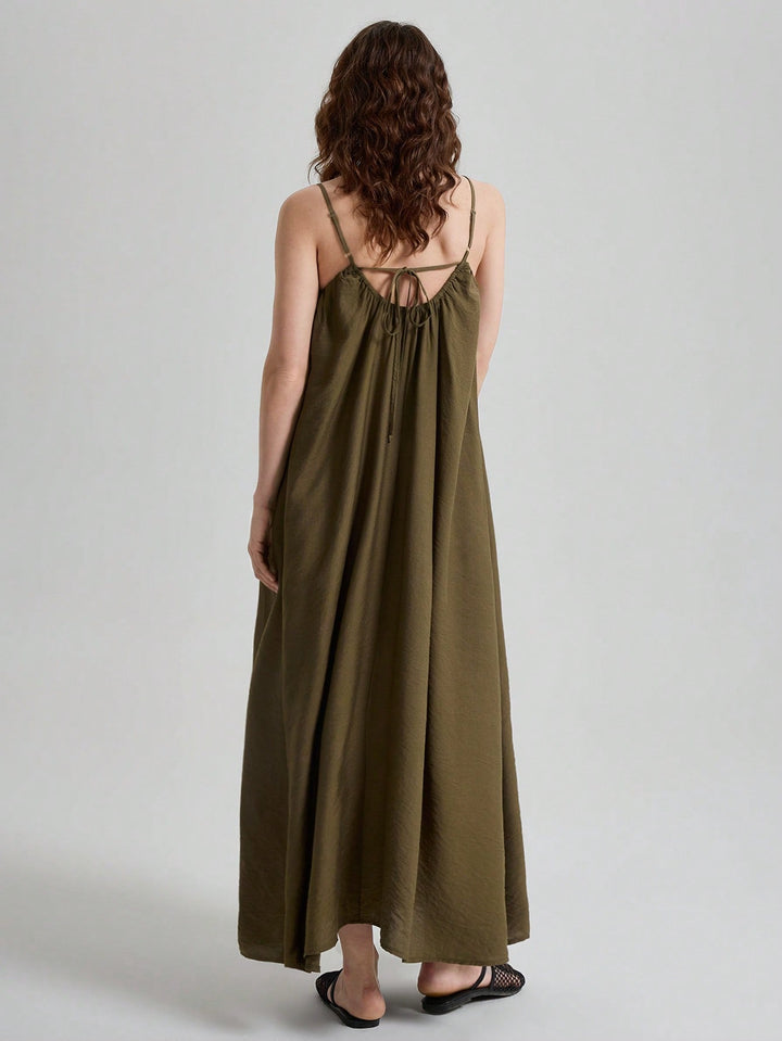 Rochie maxi SHEIN, kaki
