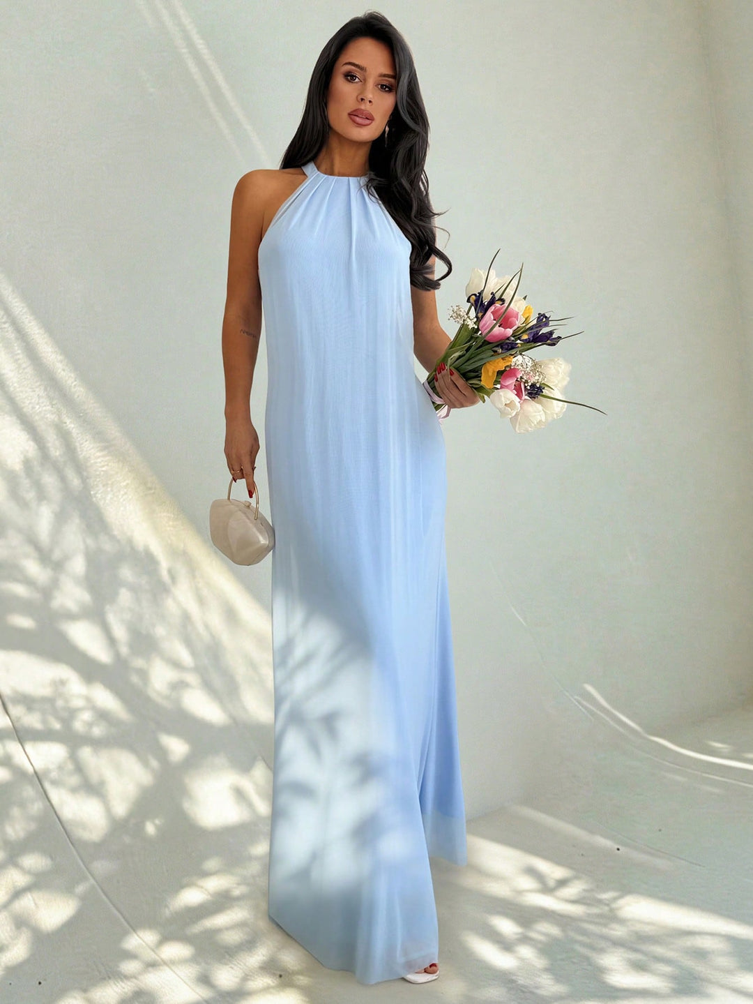 Rochie maxi SHEIN, albastru
