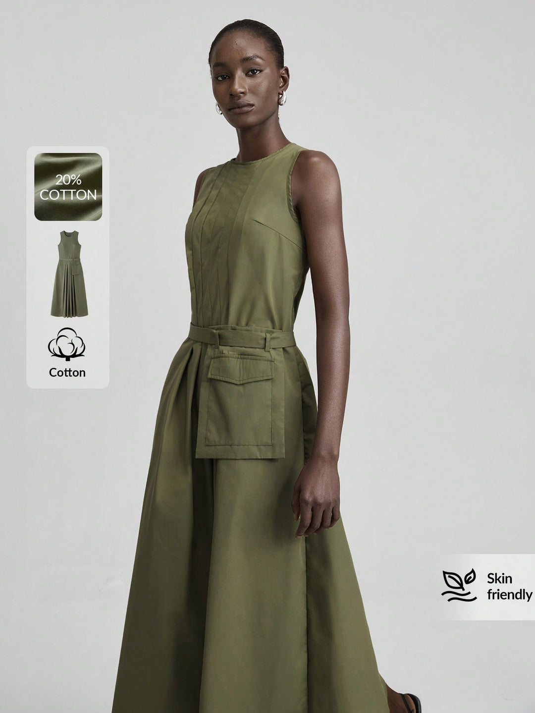 SHEIN khaki maxi ruha