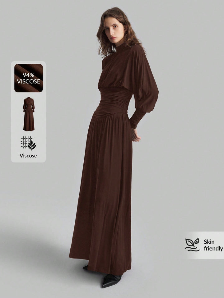 Rochie maxi SHEIN, maro