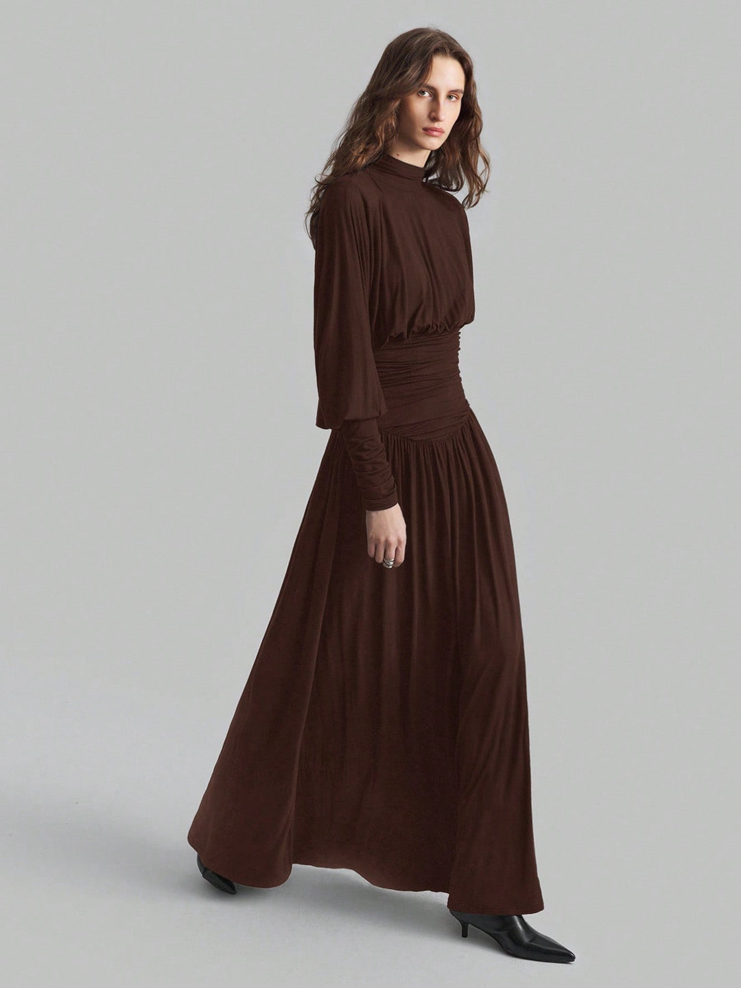 Rochie maxi SHEIN, maro