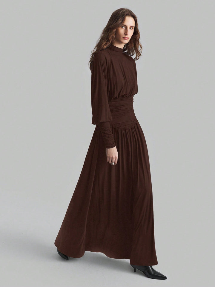 Rochie maxi SHEIN, maro