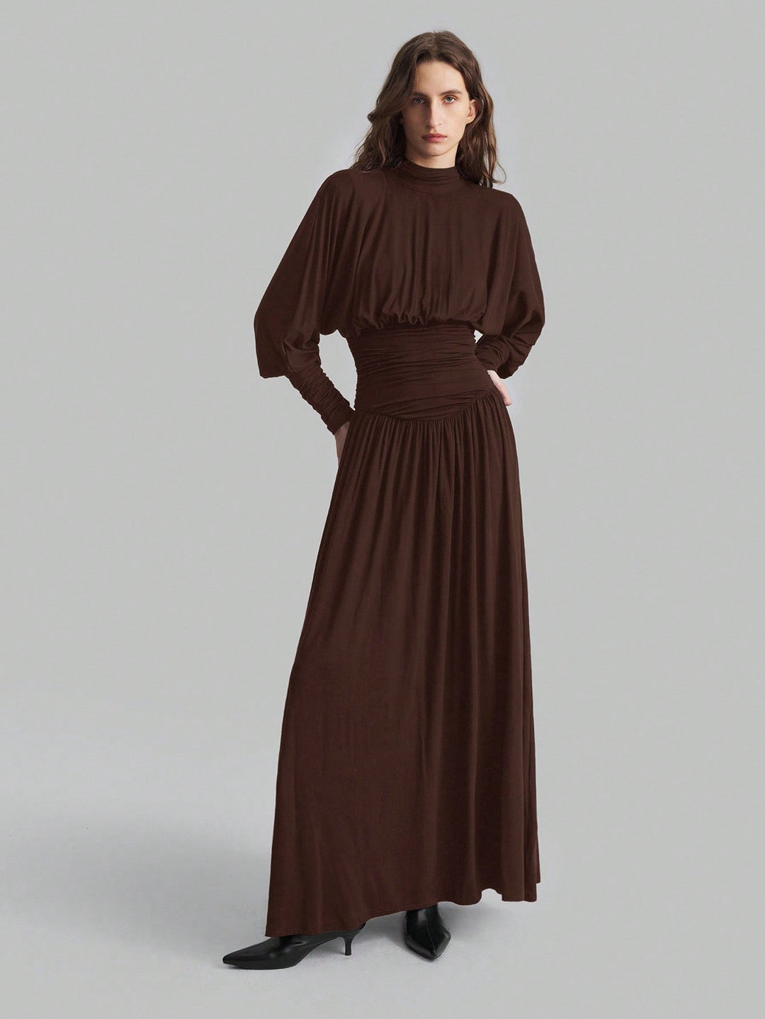 Rochie maxi SHEIN, maro