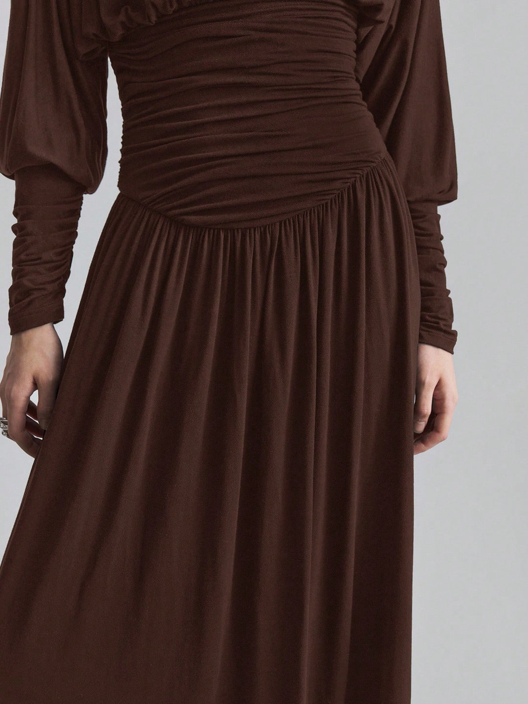 Rochie maxi SHEIN, maro