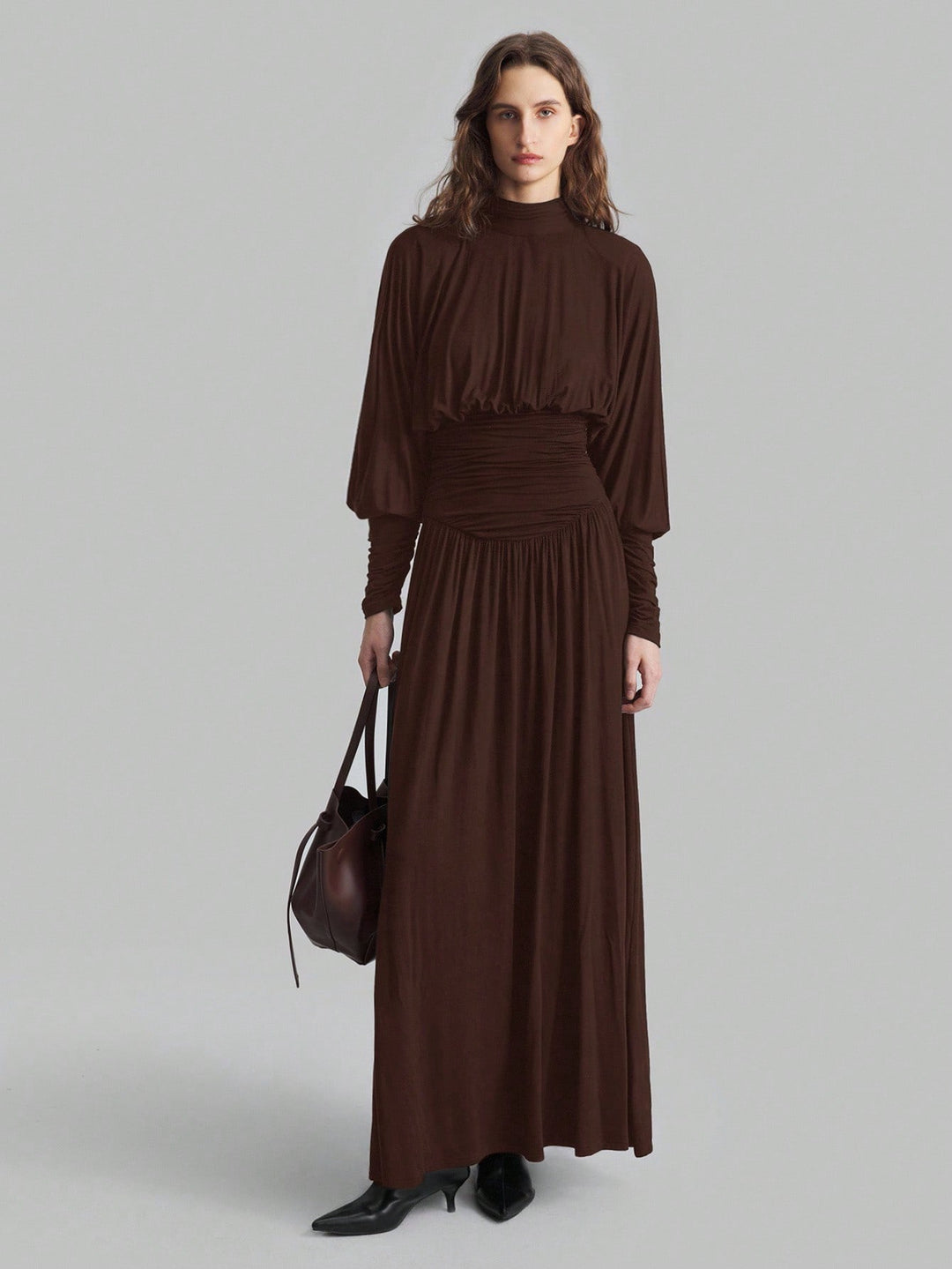 Rochie maxi SHEIN, maro