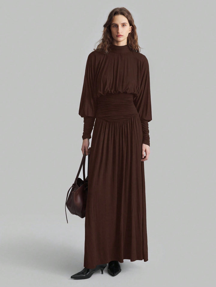 Rochie maxi SHEIN, maro