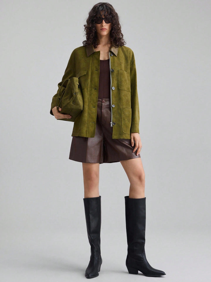 Jachetă SHEIN, kaki