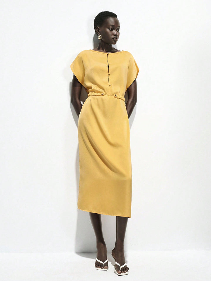 Rochie maxi SHEIN, galben