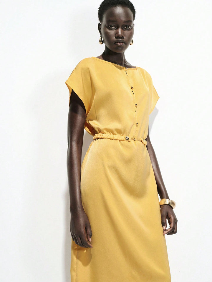 Rochie maxi SHEIN, galben