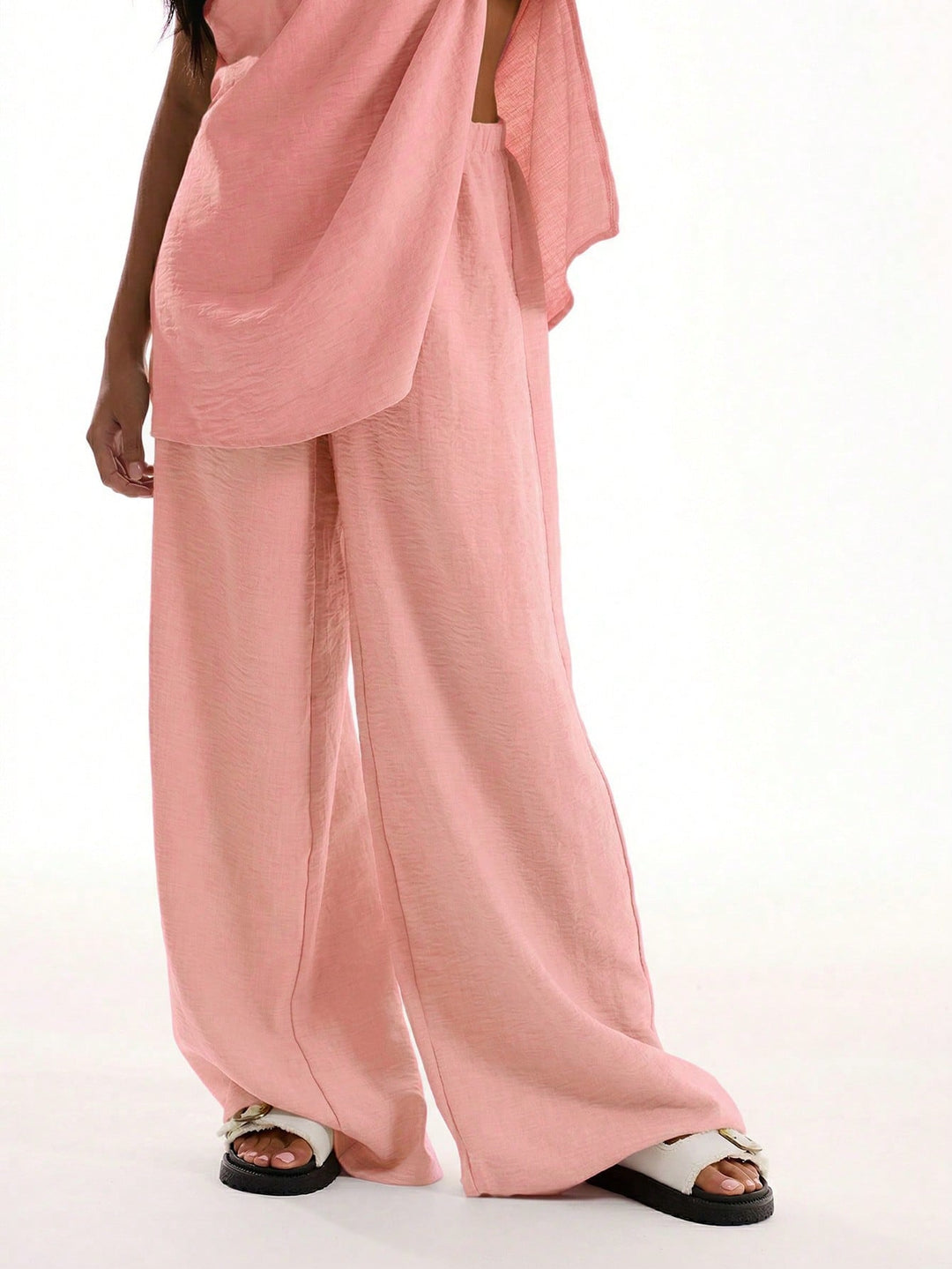 Pantaloni SHEIN, roz