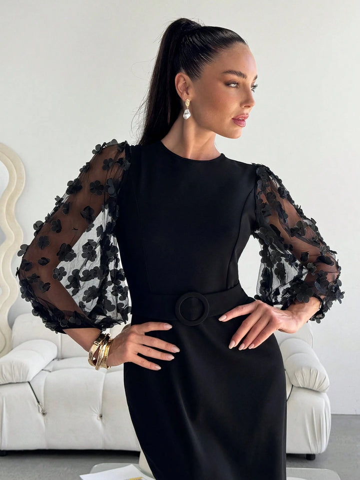 Rochie midi SHEIN, negru